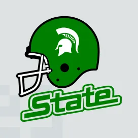 Michigan state spartans helmet